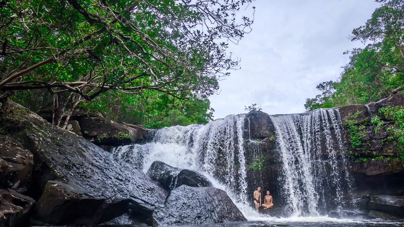 Swimming in Suoi Da Ngon